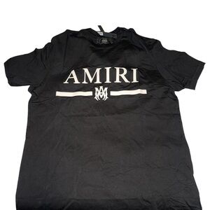 AMIRI Black Logo Short Sleeve Tee